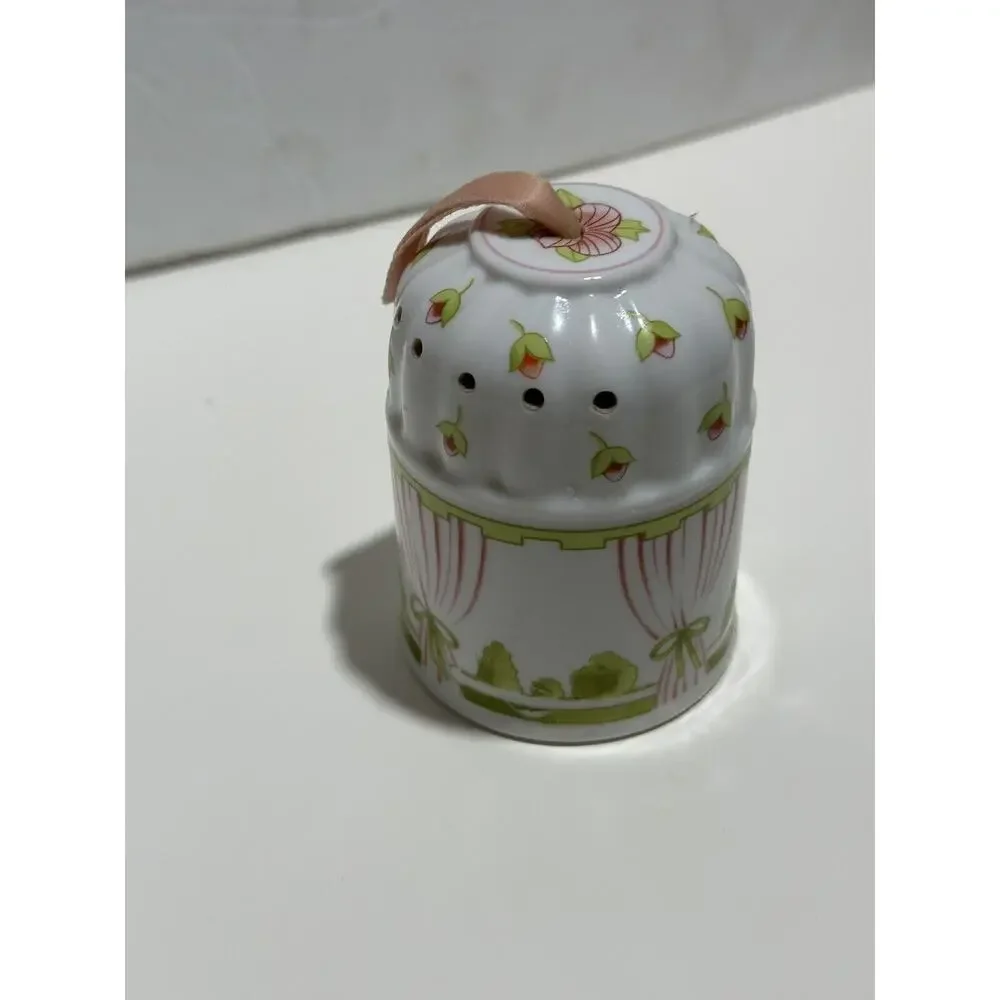 Ceramic Fragrance Pomander‎ Ben Rickert Garden Gazebo Floral Vintage Potpourri
